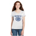 GREECE Greek Flag - Ladie's Greek Style T-Shirt  White